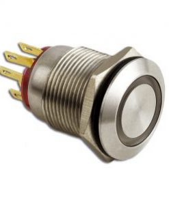 LED Taster rot vandalensicher Edelstahl Ø 19mm IP65