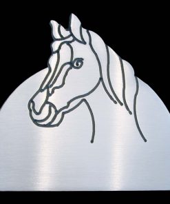 Pferdekopf Namenschild - Pferdeboxenschild
