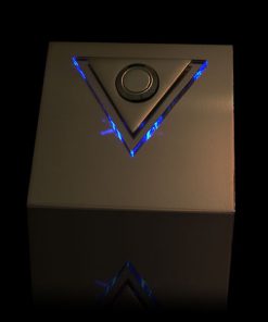 Designer Klingel Messing mit LED bel Dreieck Aufsatz