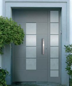 Haustürgriff Stab rechteckig mit 3 Ausschnitten 330-500mm Edelstahl