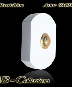 Klingel Brügge für Aufputzmontage massiv Messing