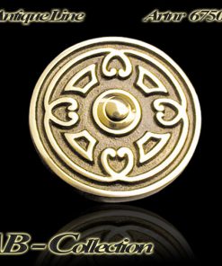 Klingel Turin massiv Messing Jugendstil