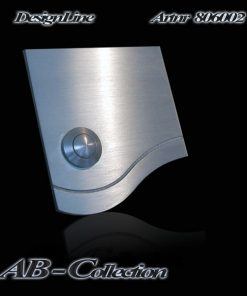 Designer Klingel Edelstahl mit Wellenlinie