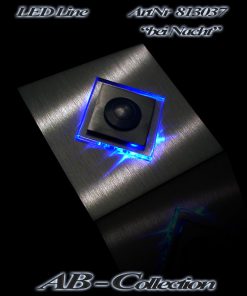 Klingel mit LED beleuchtetem Glas als Rautenaufsatz