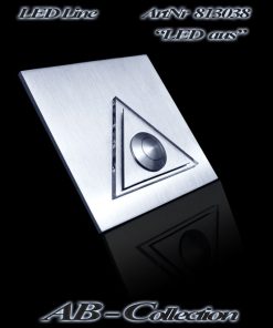 Klingel mit LED beleuchtetem Glas und Ausatz Dreieck