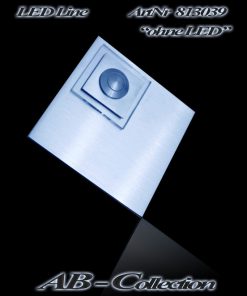 Klingel mit LED beleuchtetem Glas und versetztem Karo Aufsatz