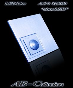 Klingel mit LED beleuchtetem Glas und versetztem Karo Aufsatz