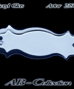 Aufschraubschild Acrylglas Flensburg kristallklar manuell beschriftbar
