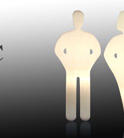 WC Symbol Serie Hamburg ER Messing