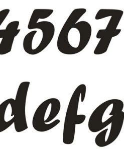 Hausnummer Serie Antik Edelstahl