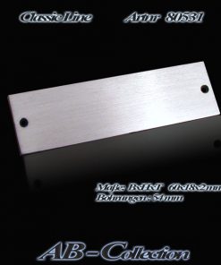 Aufschraubschild  Standard Mini Edelstahl