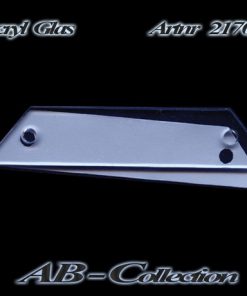 Klingelschild als Aufschraubschild Dreieck Acrylglas