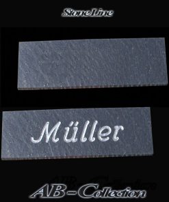 Klebeschild Rechteck Schiefer  diverse Größen