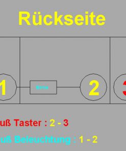 Kunststofftaster weiss beleuchtet mit Wechselschild