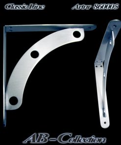 Regalkonsole Kreisbogen massiv Edelstahl