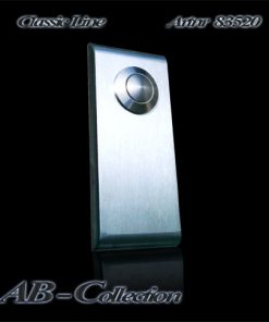 Klingelplatte Classic schlank mit gerundeten Kanten (NEU) 6 mm Edelstahl