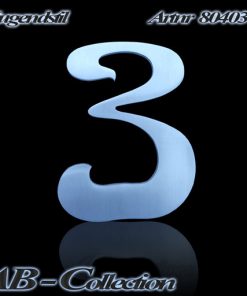 Hausnummer Jugendstil Edelstahl