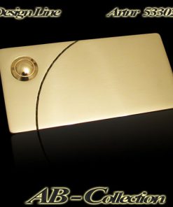 Designer Klingel Messing mit gestrahltem Kurzbogen