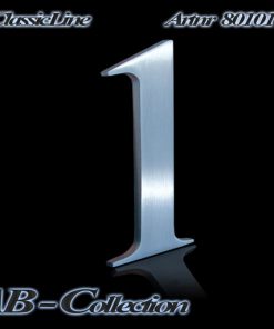 Hausnummer Serie Classic  Edelstahl