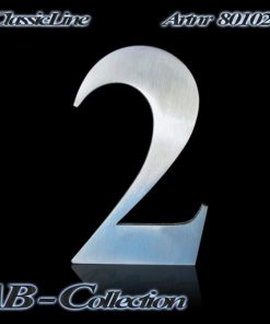 Hausnummer Serie Classic  Edelstahl