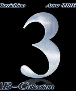 Hausnummer Serie Classic  Edelstahl