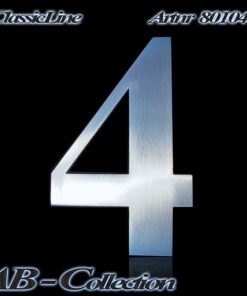 Hausnummer Serie Classic  Edelstahl