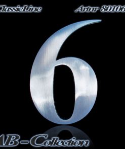 Hausnummer Serie Classic  Edelstahl