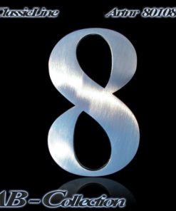 Hausnummer Serie Classic  Edelstahl