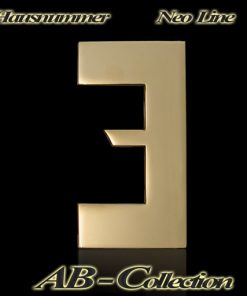 Hausnummer Serie Neo Messing