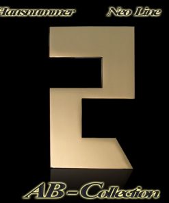 Hausnummer Serie Neo Messing