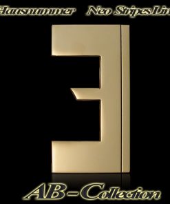 Hausnummer Serie Neo Stripes Messing