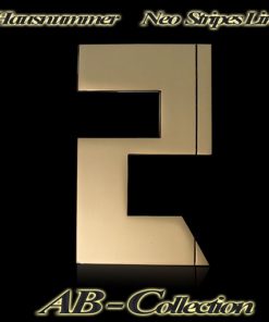 Hausnummer Serie Neo Stripes Messing