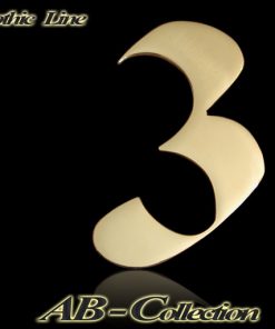 Hausnummer Serie GOTHIC Messing