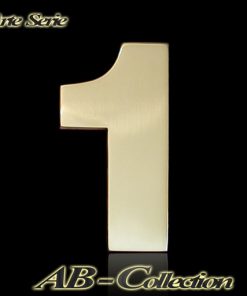 Hausnummer Serie ARTE massiv Messing