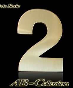 Hausnummer Serie ARTE massiv Messing