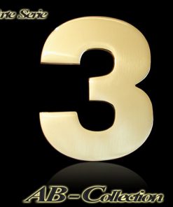 Hausnummer Serie ARTE massiv Messing