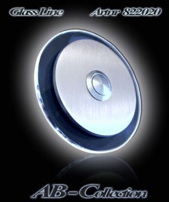 Klingelplatte rund mit 6mm LED Glasplatte