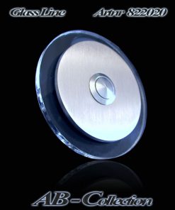 Klingelplatte rund mit 6mm LED Glasplatte