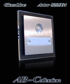 Klingelplatte mit Namensschild und LED Glasplatte