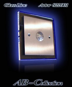 Klingel Illumina-1 Edelstahl auf UP Dose mit LED beleuchteter Glasplatte