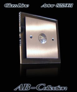 Klingel Illumina-1 Edelstahl auf UP Dose mit LED beleuchteter Glasplatte