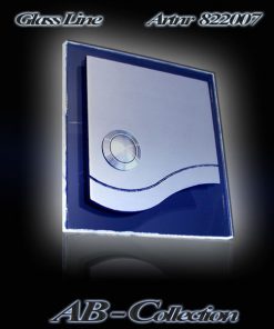 Glasklingel mit Welle und LED Glasplatte