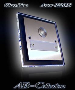 Glasklingel auf UP Dose mit LED Glasplatte