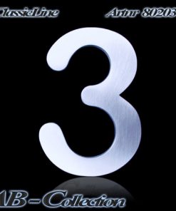 Hausnummer Serie Berlin Edelstahl