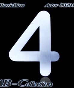 Hausnummer Serie Potsdam massiv 3 mm Edelstahl