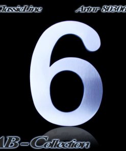 Hausnummer Serie Potsdam massiv 3 mm Edelstahl