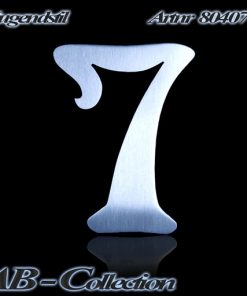 Hausnummer Jugendstil Edelstahl