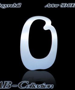 Hausnummer Jugendstil Edelstahl