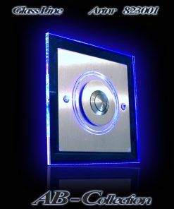 Edelstahlklingel rund mit LED Aufsatzplatte