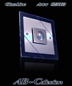 Edelstahlklingel Cross Line mit LED Aufsatzplatte